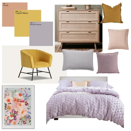 Flower Bedroom Interior Design Mood Board by Elaina on Style Sourcebook