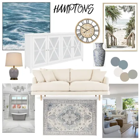 Hamptons Interior Design Mood Board by Pink August Design Co on Style Sourcebook