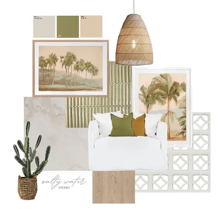 Tones of Green. Interior Design Mood Board by s a l t y  w a t e r on Style Sourcebook