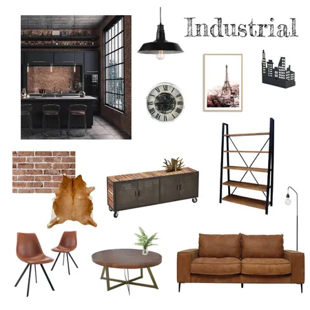 industrial Interior Design Mood Board by Tearsofelin on Style Sourcebook