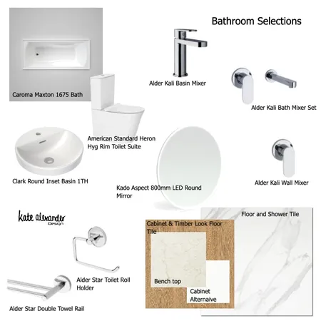 PreStart Selections - Bathroom Interior Design Mood Board by Kaleexander on Style Sourcebook