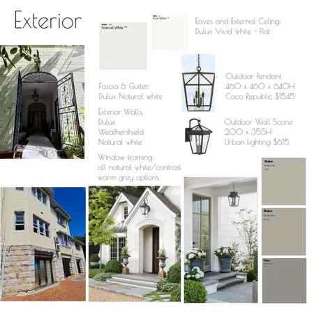 Exterior Interior Design Mood Board by Batya Bassin on Style Sourcebook