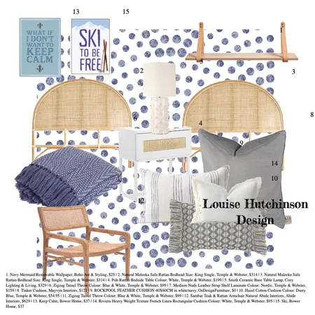 Kids unisex bedroom blue Interior Design Mood Board by LouiseHutchinson on Style Sourcebook