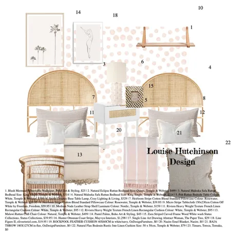 girls twin room Interior Design Mood Board by LouiseHutchinson on Style Sourcebook