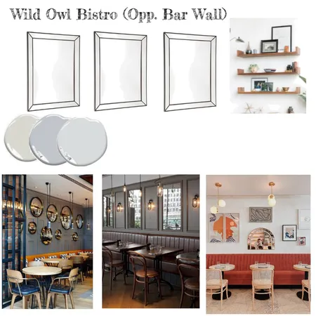 Wild Owl Bistro (Opp bar wall) Interior Design Mood Board by Jessica on Style Sourcebook