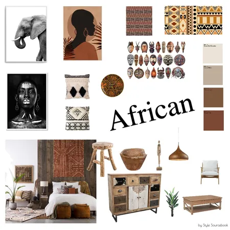 African Interior Design Mood Board by karinkaak on Style Sourcebook