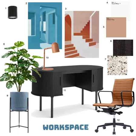Workspace Interior Design Mood Board by Mood Indigo Styling on Style Sourcebook
