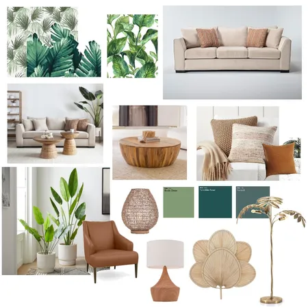 Tropical Living Room Interior Design Mood Board by rollychu on Style Sourcebook