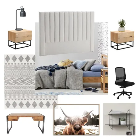 Dan's Room Interior Design Mood Board by madeinteriorsco on Style Sourcebook