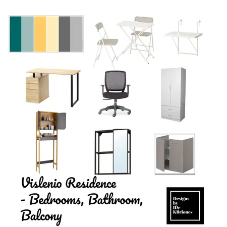 Vislenio Residence - Bedrooms, Bathroom, Balcony Interior Design Mood Board by KB Design Studio on Style Sourcebook