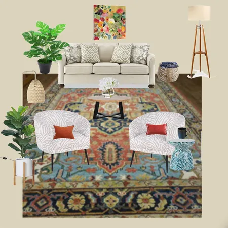 Living Room Big Rug Interior Design Mood Board by Jaleh on Style Sourcebook