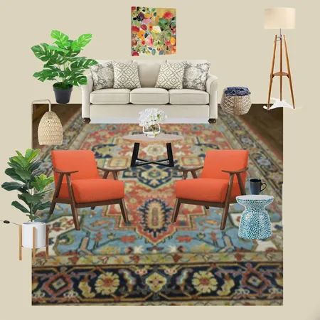 Living Room Big Rug Interior Design Mood Board by Jaleh on Style Sourcebook