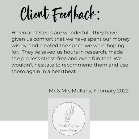 client feedback Interior Design Mood Board by Steph Smith on Style Sourcebook