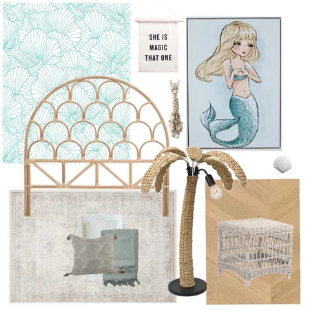 Pearl the mermaid bedroom style Interior Design Mood Board by Koemi on Style Sourcebook