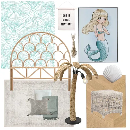 Pearl the mermaid bedroom style Interior Design Mood Board by Koemi on Style Sourcebook