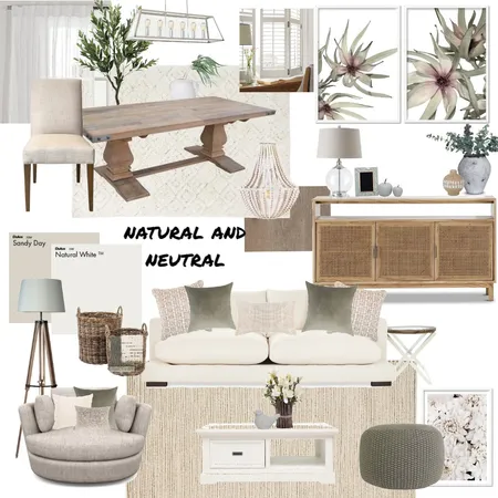 Natural and neutral Interior Design Mood Board by Vicki Doidge Designs on Style Sourcebook