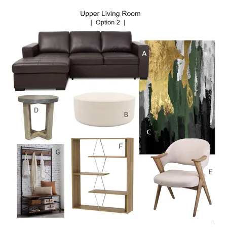 Upper Living Room Option 2 Interior Design Mood Board by J|A Designs on Style Sourcebook