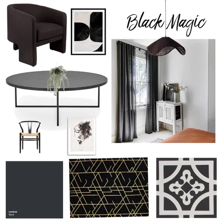 Black Magic Interior Design Mood Board by Kathrein on Style Sourcebook