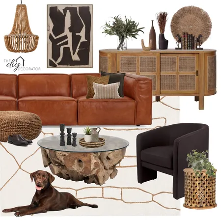 Earthy living Interior Design Mood Board by Thediydecorator on Style Sourcebook