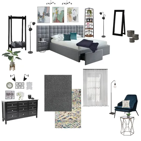 grey bedroom Interior Design Mood Board by Joanna Kypraiou on Style Sourcebook
