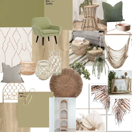 Boho/ green Interior Design Mood Board by Erika.FDouglas on Style Sourcebook