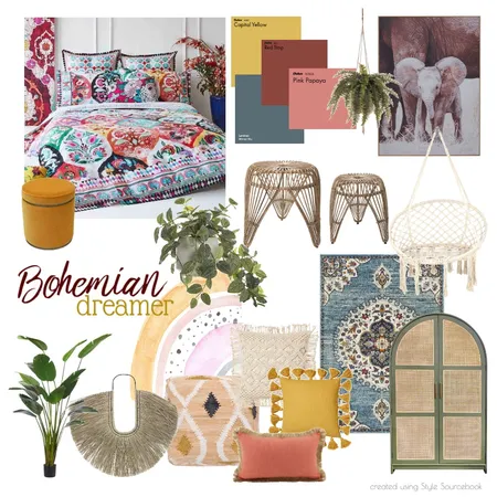 Bohemian dreamer Interior Design Mood Board by sarahmareeb on Style Sourcebook