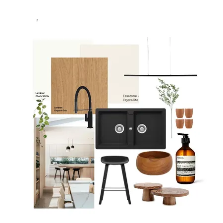 Wood and White Kitchen Interior Design Mood Board by heyimdanielle on Style Sourcebook