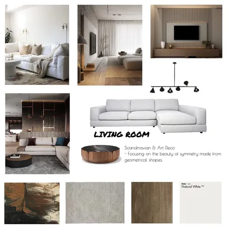 Scandinavian & Art Deco - Living Interior Design Mood Board by Vincent .L on Style Sourcebook
