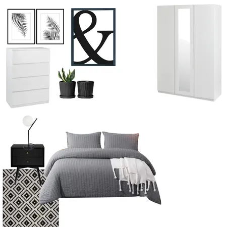 Lola Modern Monochrome Interior Design Mood Board by Coosh Interiors on Style Sourcebook