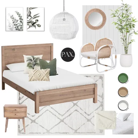 Olive Green Bedroom Interior Design Mood Board by PAX Interior Design on Style Sourcebook