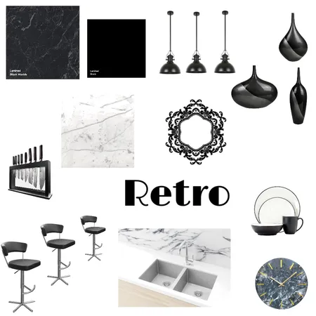 Retro Kitchen Interior Design Mood Board by Anu_Sihra on Style Sourcebook
