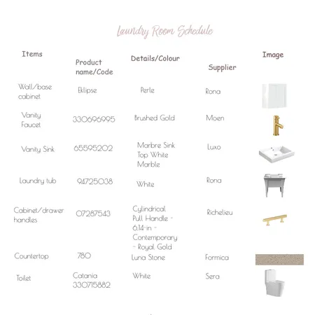 Laundry Room Schedule Interior Design Mood Board by CynthiaLaincy on Style Sourcebook