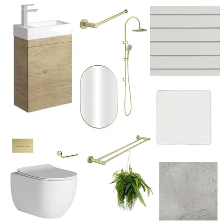 Powder Bathroom Interior Design Mood Board by Murphy and Co on Style Sourcebook