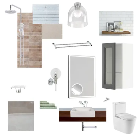 Mum Bathroom- chrome Interior Design Mood Board by Catherine Hamilton on Style Sourcebook