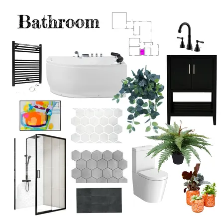 Second Bathroom Felix Interior Design Mood Board by duhhar on Style Sourcebook