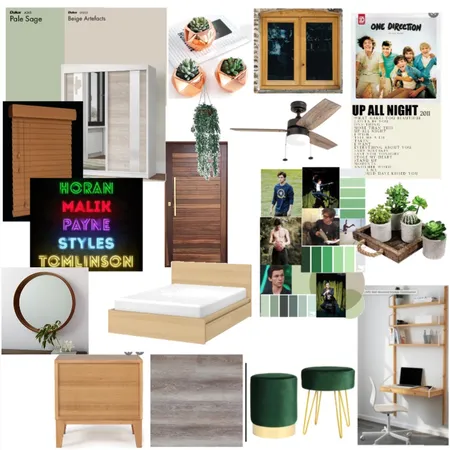 sage green aesthetic bedroom Interior Design Mood Board by nepal on Style Sourcebook