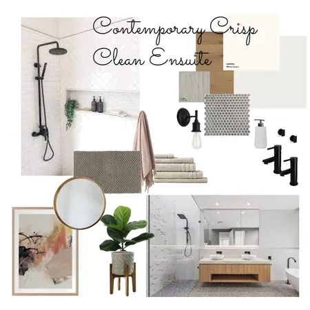 Crisp Clean Contemporary Ensuite - Julesfab Interior Design Mood Board by JulesFab on Style Sourcebook