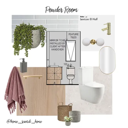 Powder room Interior Design Mood Board by @home_scandi_home on Style Sourcebook