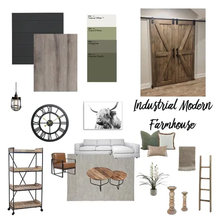 Industrial Modern Farmhouse Interior Design Mood Board by sdwhitmire on Style Sourcebook