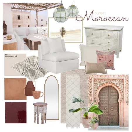 Moroccan Sunset Interior Design Mood Board by TheBorrowedSpace on Style Sourcebook