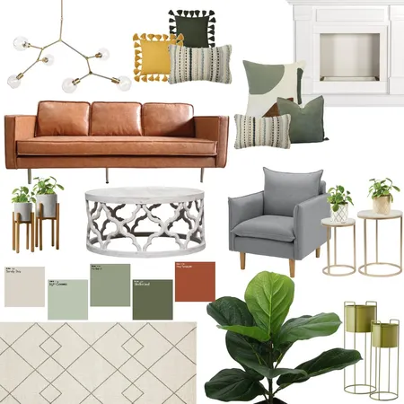 Living Room Interior Design Mood Board by Mariana Dau on Style Sourcebook