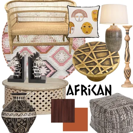 African 1 Interior Design Mood Board by Madhvi on Style Sourcebook