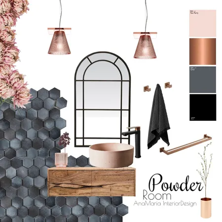 Powder room fun Interior Design Mood Board by Ana Maria Jurado on Style Sourcebook