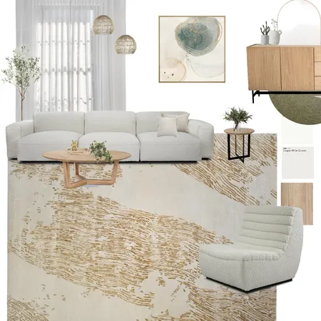 Serenity Living Room Interior Design Mood Board by Tallira | The Rug Collection on Style Sourcebook
