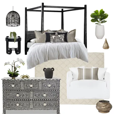 Black Luxe Interior Design Mood Board by stylefusion on Style Sourcebook