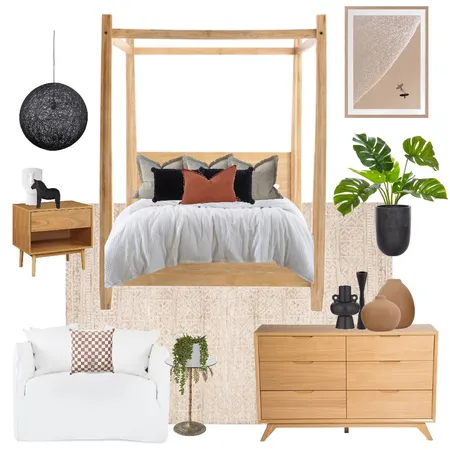 Black Bedroom Interior Design Mood Board by stylefusion on Style Sourcebook