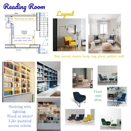 Reading Room Interior Design Mood Board by Karen D on Style Sourcebook