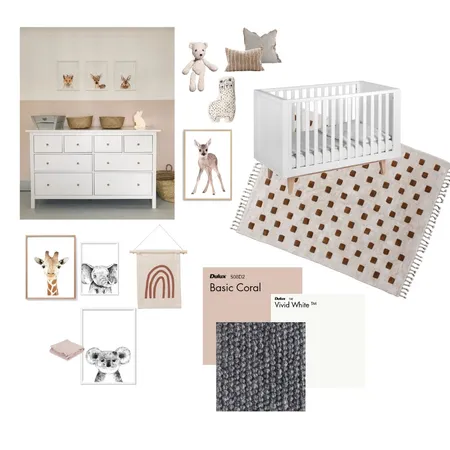 Chantel's Nursery Theme 1 Interior Design Mood Board by nicoleruxton on Style Sourcebook