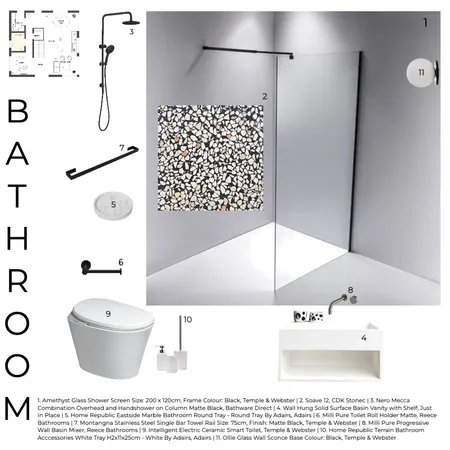 ID_Module 9_BathRoom Interior Design Mood Board by kathiki on Style Sourcebook