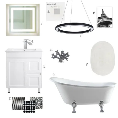 Lux Bathroom Interior Design Mood Board by Suzanne on Style Sourcebook